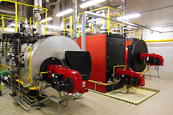 View of a custom boiler project at a client facility