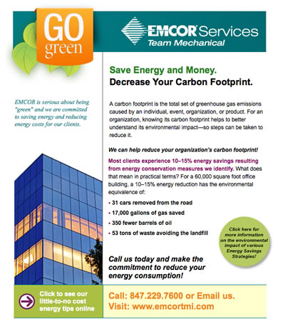 Save Energy and Money. Decrease Your Carbon Footprint.